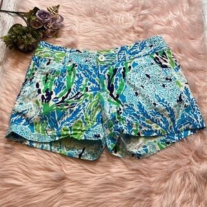 Lilly Pulitzer The Callahan Shorts in Let’s Cha Cha Blue sz 2